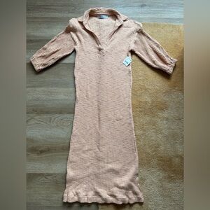 NWT FP Orange Beach Collard Dress